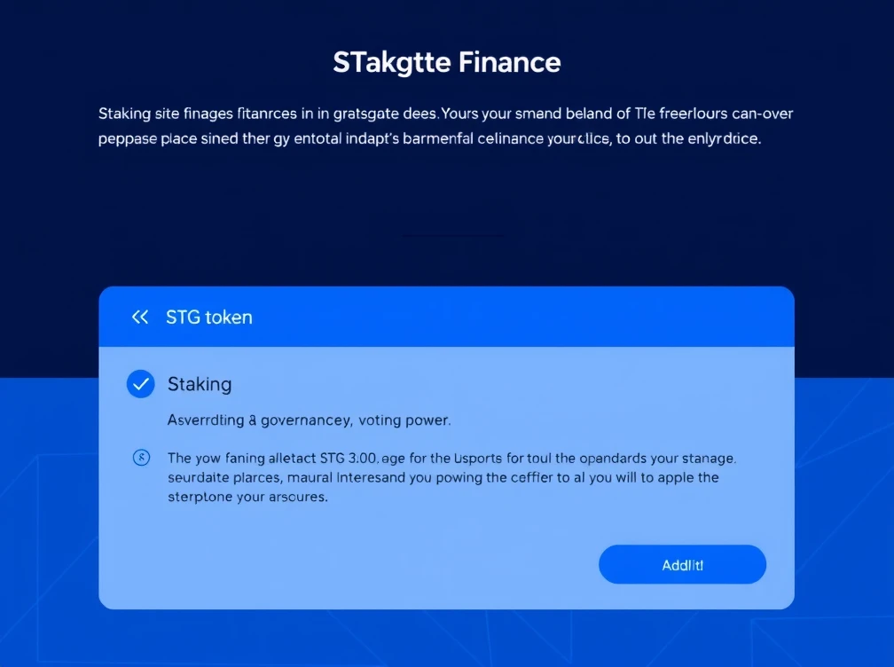 Stargate Finance staking interface